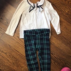 Janie & Jack Fall Shirt & Pant Combo, Size 2